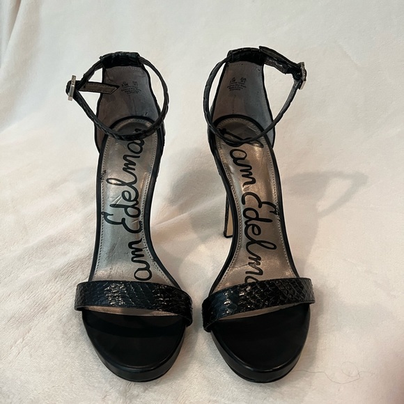 Sam Edelman Black Snakeskin Heel - Picture 5 of 5